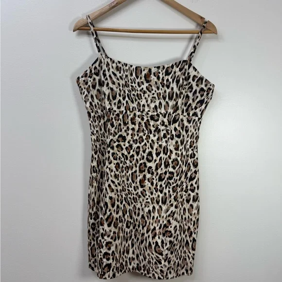 NWT Avec Les Filles Animal Print Mini Summer Dress size 12 - Picture 4 of 11